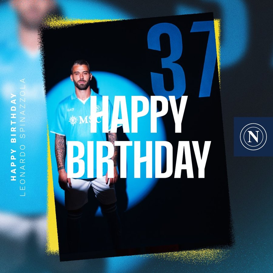 生日快樂！那不勒斯官方發(fā)文慶祝斯皮納佐拉32歲生日